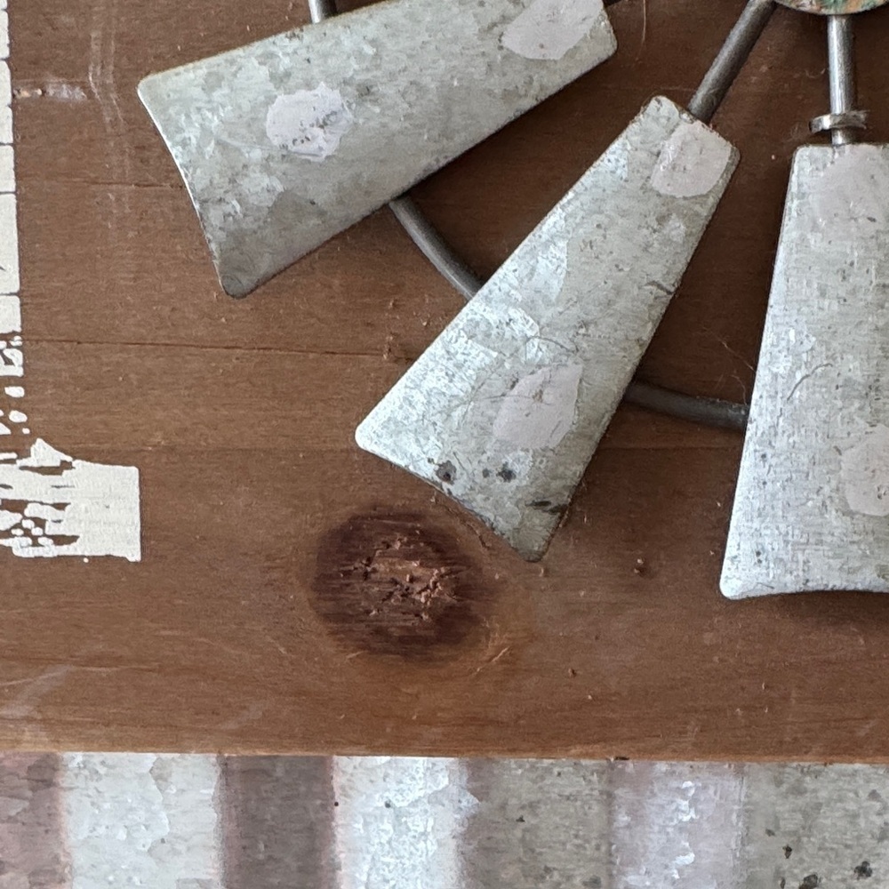 Galvinized Metal & Wood Rustic Brown and Silver 'HOME' Wall Decor NWOT - Picture 5 of 9